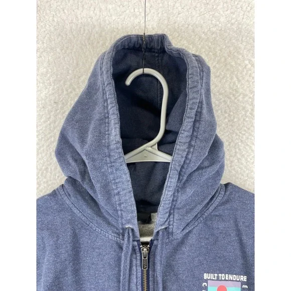 Patagonia Women's Small Blue Built To Endure Cotton Full Zip Hoodie Jacket - Picture 2 of 10